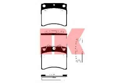 Комплект тормозных колодок, дисковый тормоз NK купить