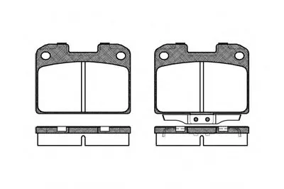Комплект тормозных колодок, дисковый тормоз REMSA купить