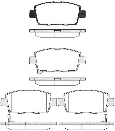 Комплект тормозных колодок, дисковый тормоз KAWE купить