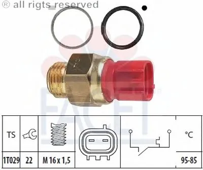 Термовыключатель, вентилятор радиатора FACET купить