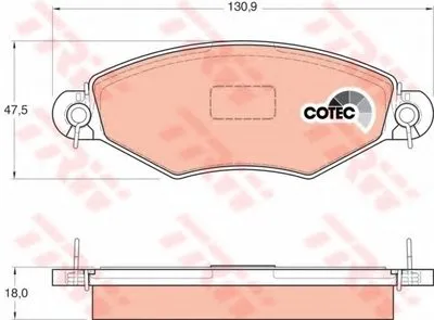 Комплект тормозных колодок, дисковый тормоз COTEC TRW купить