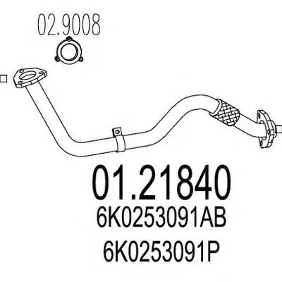 Труба выхлопного газа MTS купить
