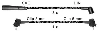 Комплект проводов зажигания BBT купить