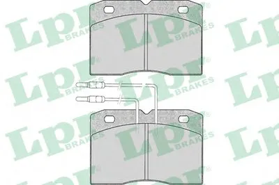 Комплект тормозных колодок, дисковый тормоз LPR купить