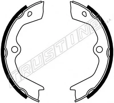 Комплект тормозных колодок, стояночная тормозная система TRUSTING купить