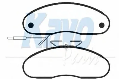 Комплект тормозных колодок, дисковый тормоз MK KASHIYAMA KAVO PARTS купить