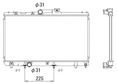Радиатор, охлаждение двигателя NRF купить