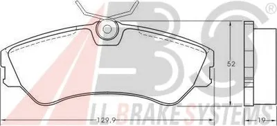 Комплект тормозных колодок, дисковый тормоз A.B.S. купить