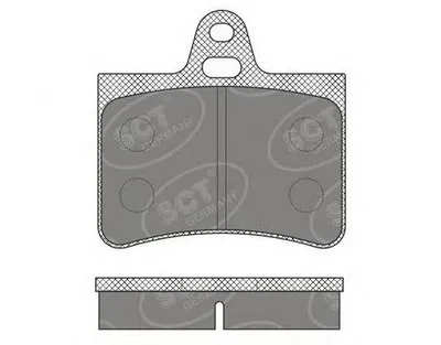 Комплект тормозных колодок, дисковый тормоз SCT Germany купить
