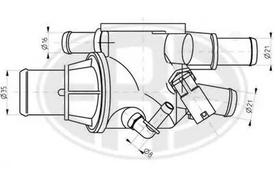 Термостат, охлаждающая жидкость ERA купить