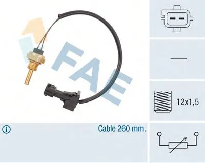 Датчик, температура охлаждающей жидкости FAE купить