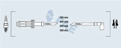 Комплект проводов зажигания FAE купить