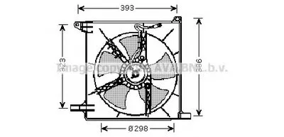Вентилятор, охлаждение двигателя AVA QUALITY COOLING купить