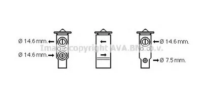 Расширительный клапан, кондиционер AVA QUALITY COOLING купить