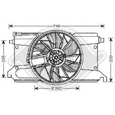 Вентилятор, охлаждение двигателя DIEDERICHS купить