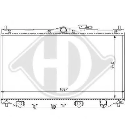 Радиатор, охлаждение двигателя DIEDERICHS купить