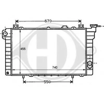 Радиатор, охлаждение двигателя DIEDERICHS купить