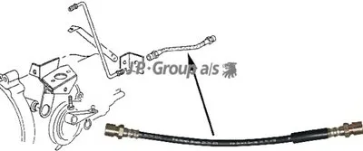 Шланг сцепления CLASSIC JP GROUP купить