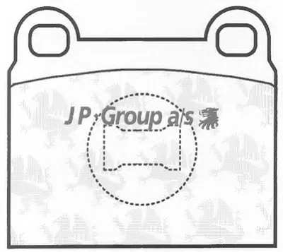 Комплект тормозных колодок, дисковый тормоз QH JP GROUP купить