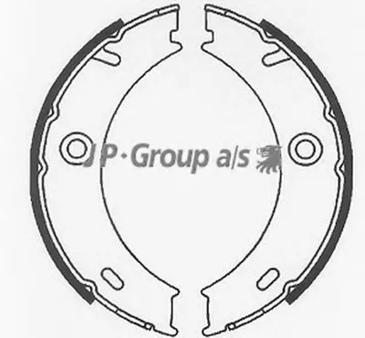 Комплект тормозных колодок QH JP GROUP купить