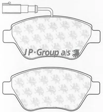 Комплект тормозных колодок, дисковый тормоз QH JP GROUP купить