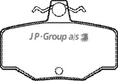 Комплект тормозных колодок, дисковый тормоз QH JP GROUP купить