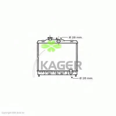 Радиатор, охлаждение двигателя KAGER купить