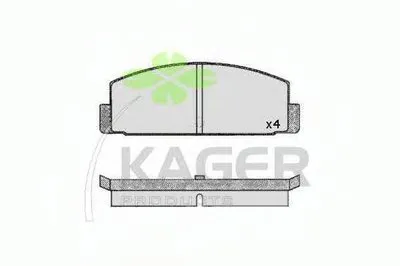 Комплект тормозных колодок, дисковый тормоз KAGER купить