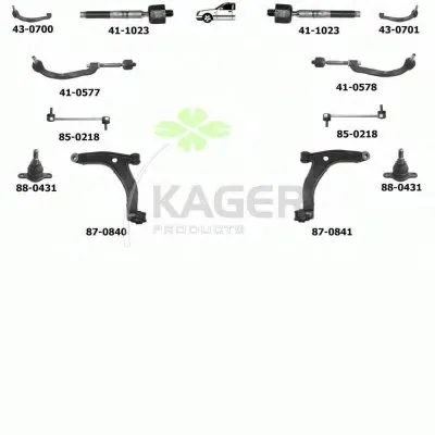 Подвеска колеса KAGER купить
