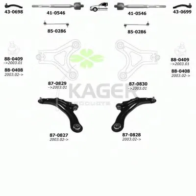 Подвеска колеса KAGER купить