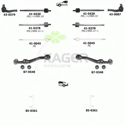 Подвеска колеса KAGER купить