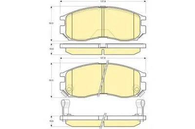 Комплект тормозных колодок, дисковый тормоз GIRLING купить