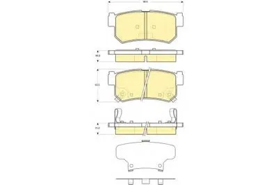 Комплект тормозных колодок, дисковый тормоз GIRLING купить