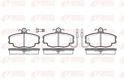 Комплект тормозных колодок, дисковый тормоз KAWE купить