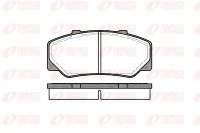 Комплект тормозных колодок, дисковый тормоз KAWE купить