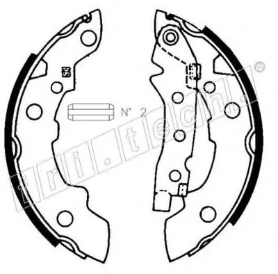 Комплект тормозных колодок fri.tech. купить