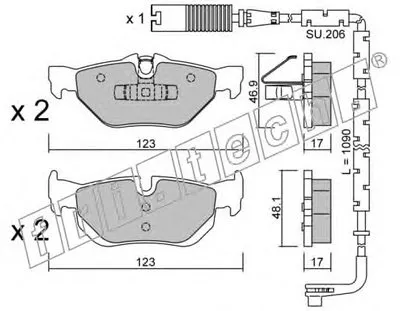 Комплект тормозных колодок, дисковый тормоз fri.tech. купить