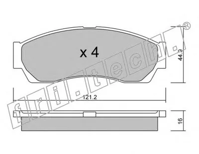 Комплект тормозных колодок, дисковый тормоз fri.tech. купить