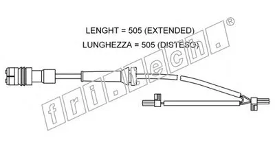 Сигнализатор, износ тормозных колодок fri.tech. купить