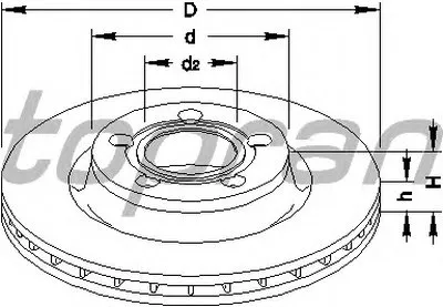 Тормозной диск COATED TOPRAN купить