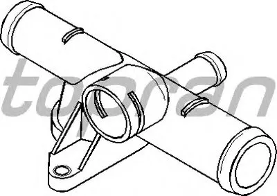 Фланец охлаждающей жидкости TOPRAN купить