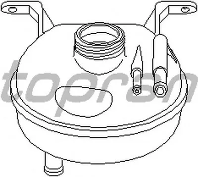 Компенсационный бак, охлаждающая жидкость TOPRAN купить