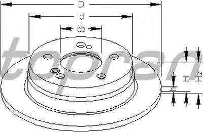 Тормозной диск TOPRAN купить