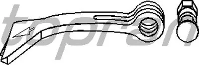 Ручка, открывания моторного отсека TOPRAN купить