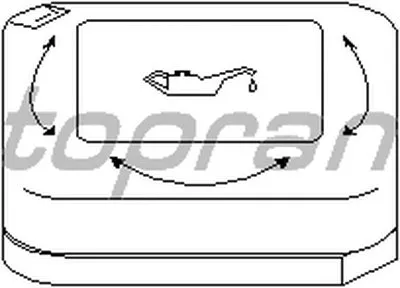 Крышка, заливная горловина TOPRAN купить
