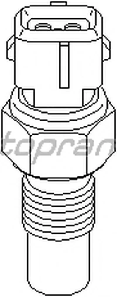 Датчик, температура охлаждающей жидкости TOPRAN купить