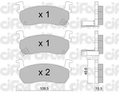 Комплект тормозных колодок, дисковый тормоз CIFAM купить