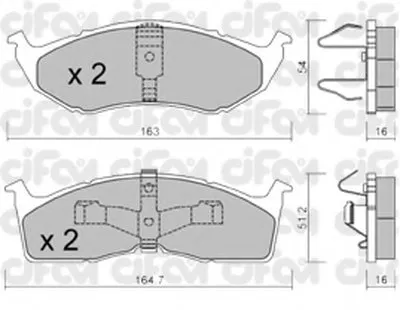 Комплект тормозных колодок, дисковый тормоз CIFAM купить