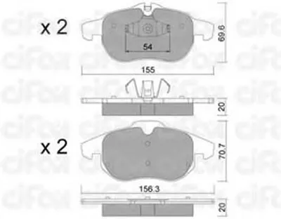 Комплект тормозных колодок, дисковый тормоз CIFAM купить