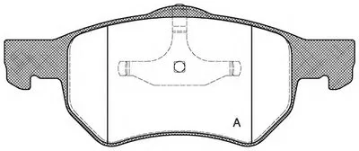 Комплект тормозных колодок, дисковый тормоз ADVANCE OPEN PARTS купить